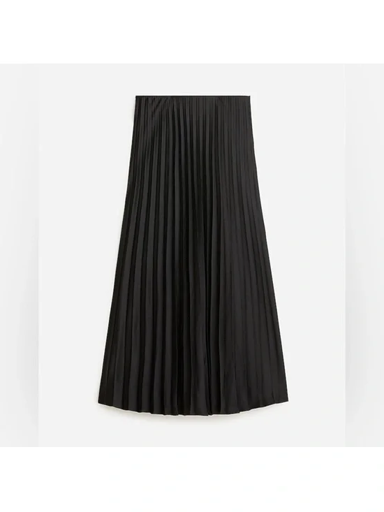NWT J. Crew pleated midi skirt Gwyneth XL pull on - Picture 3 of 5
